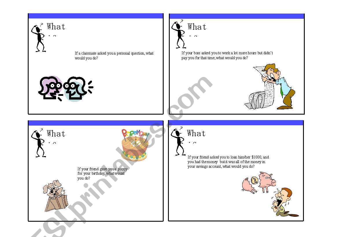 Conditional Line Ups 2 worksheet