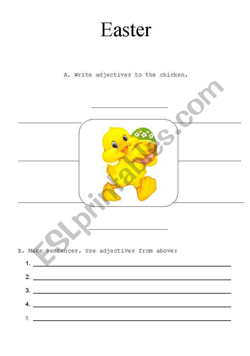 Easter worksheet