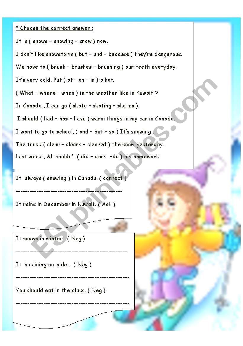 structure worksheet