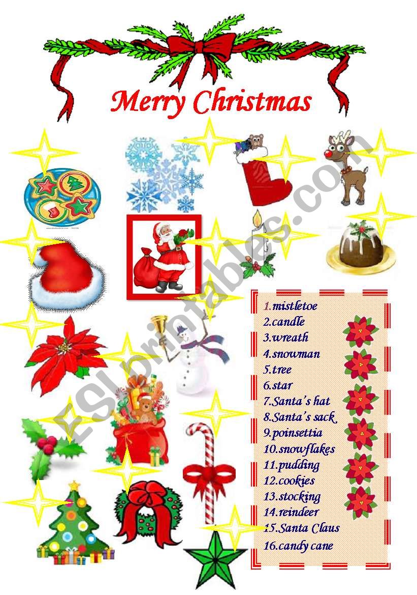  Christmas time worksheet