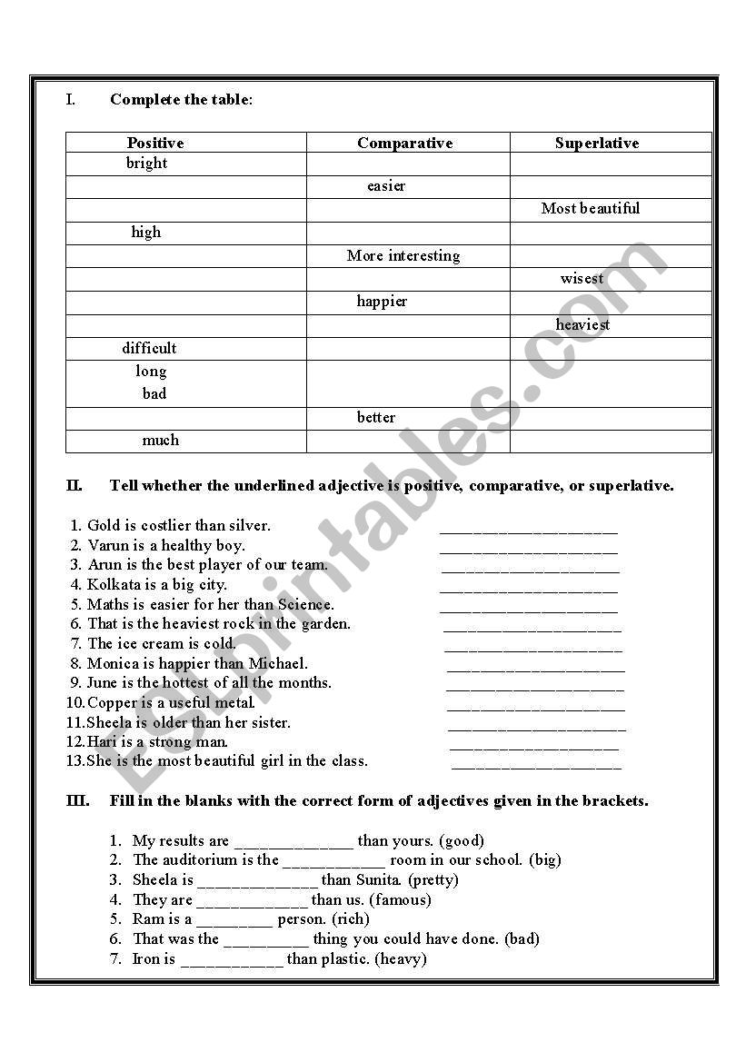 english worksheet