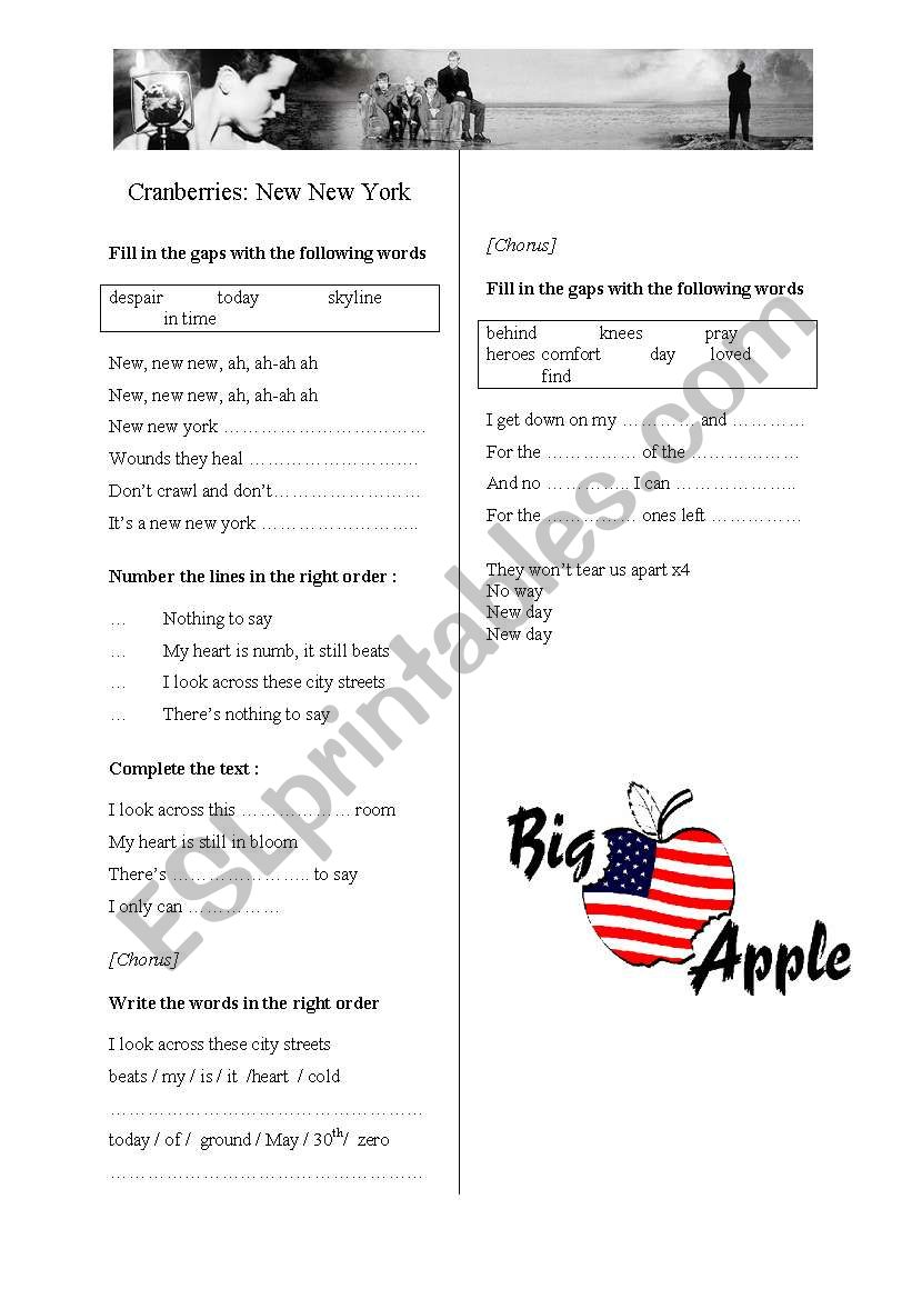 New New York worksheet