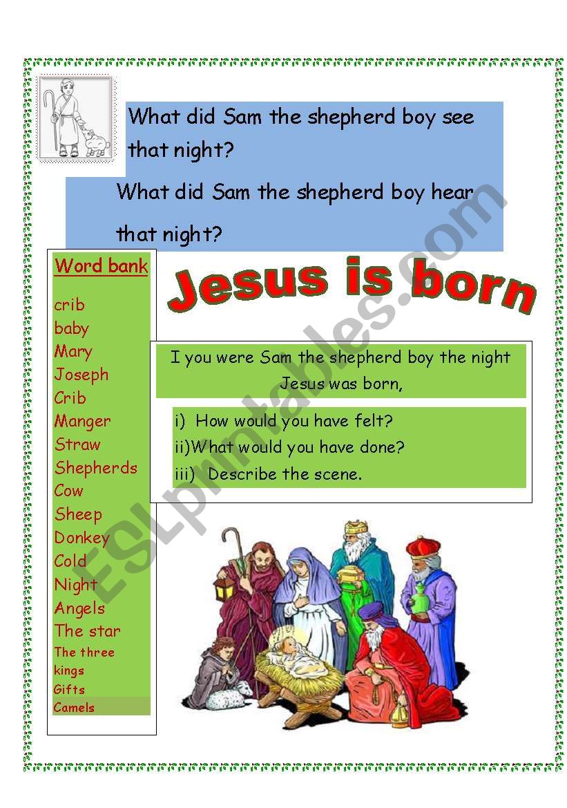 Christmas printable worksheet