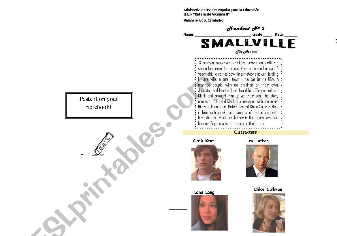 Smallville- Describing people and objects