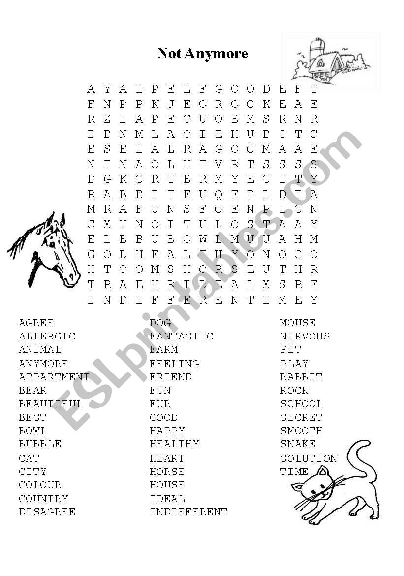 Animal Puzzle worksheet