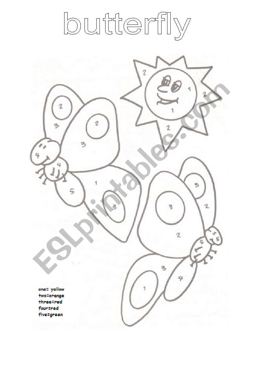 butterfly worksheet