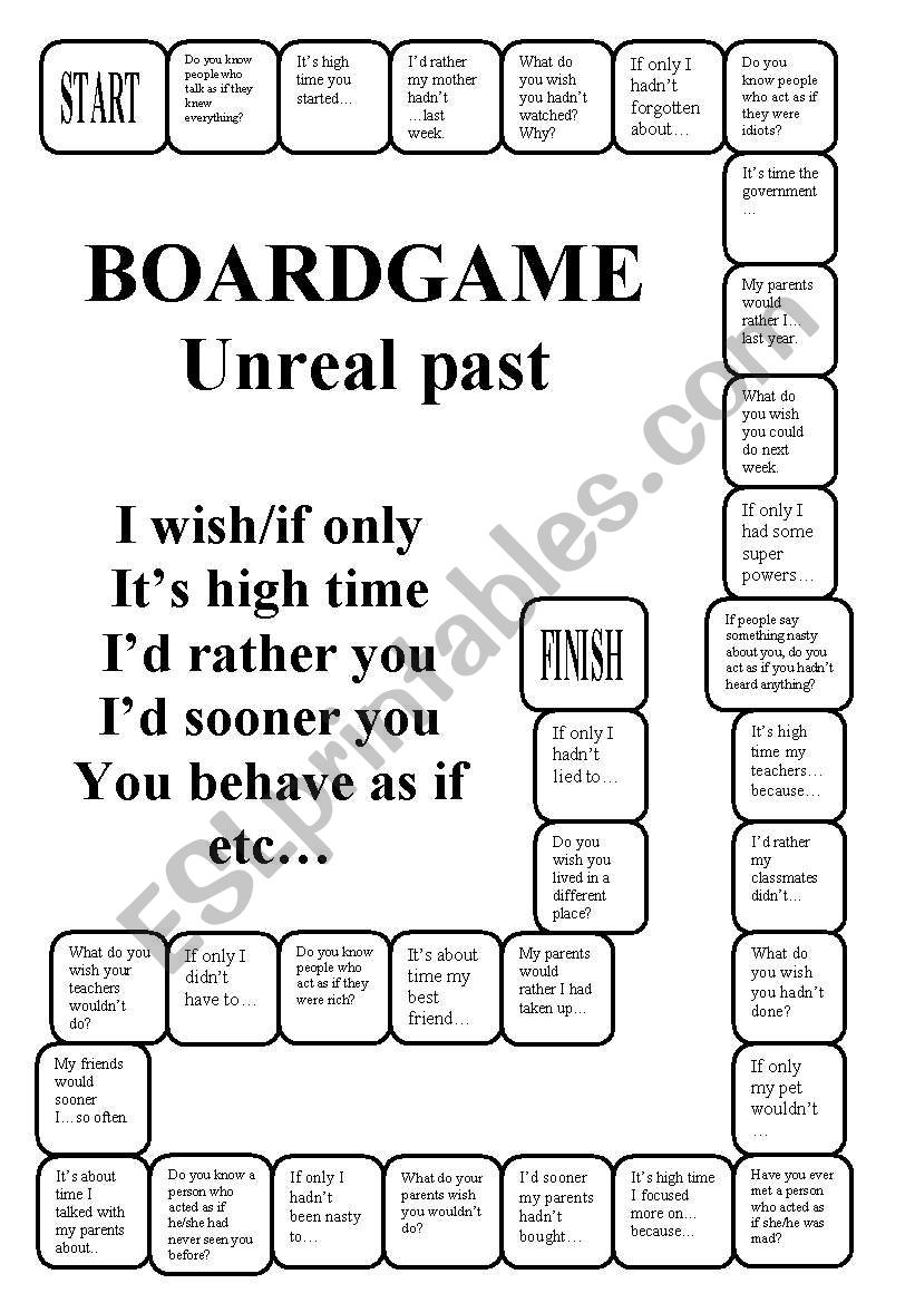 If only exercises. I Wish Board game. Wish задания. I Wish if only Board game. Unreal past Board game.