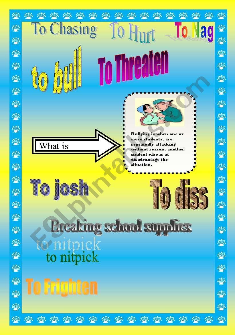 Bullying (5 pages) worksheet