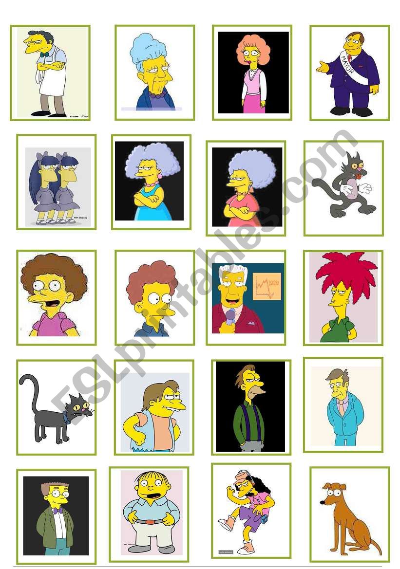 guess who cards 1 worksheet