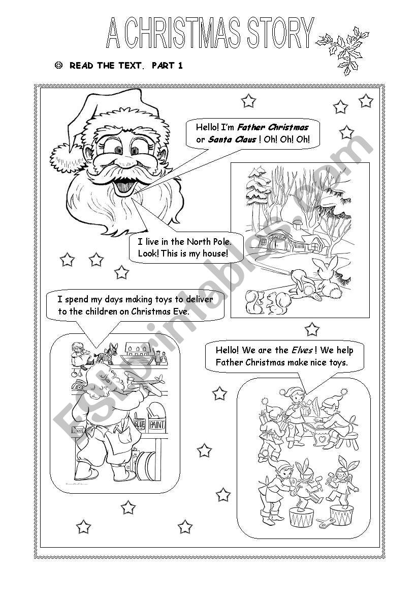 A Christmas Story- Part 1 worksheet