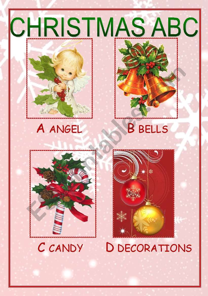 CHRISTMAS ABD part 1 A-D worksheet