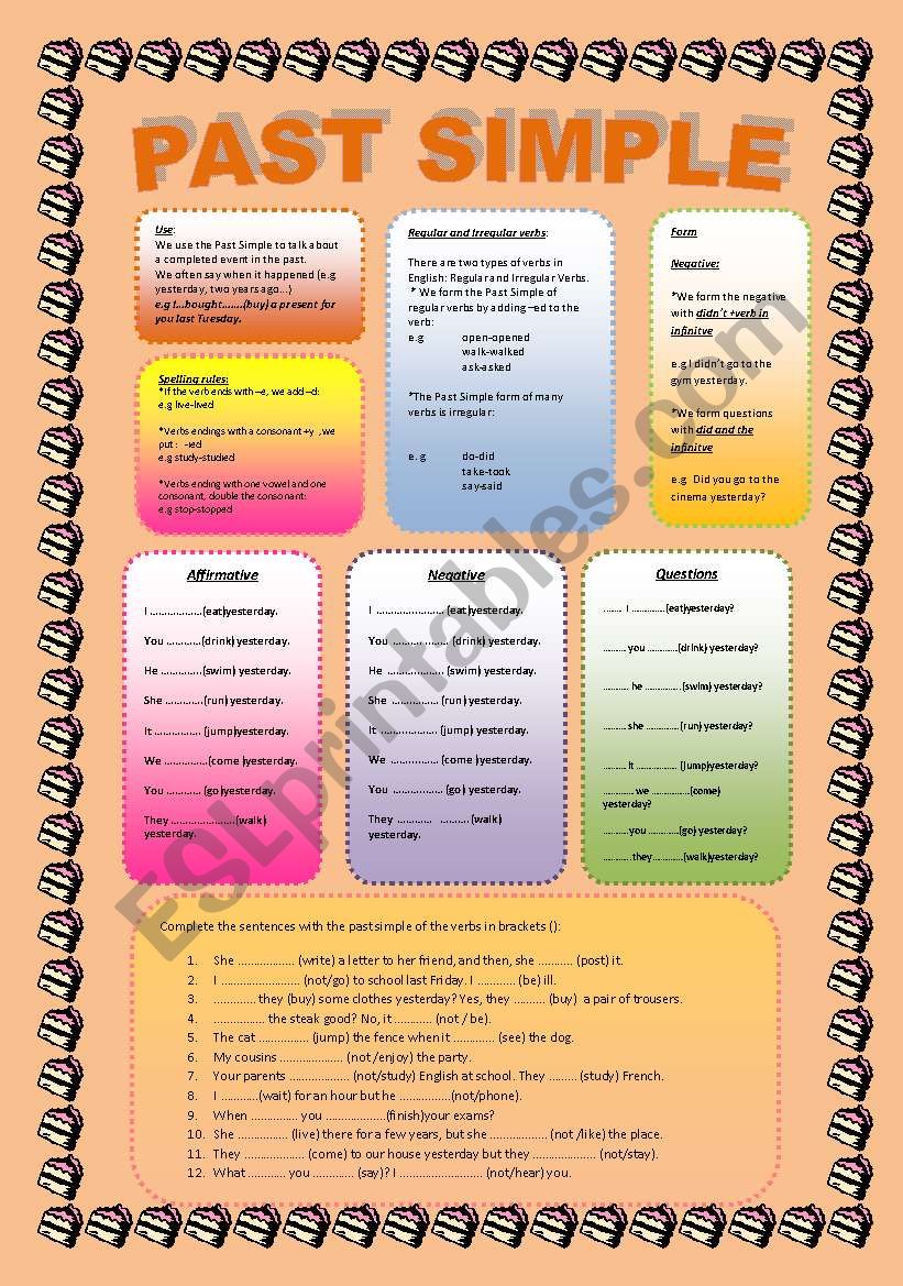 Past Simple worksheet