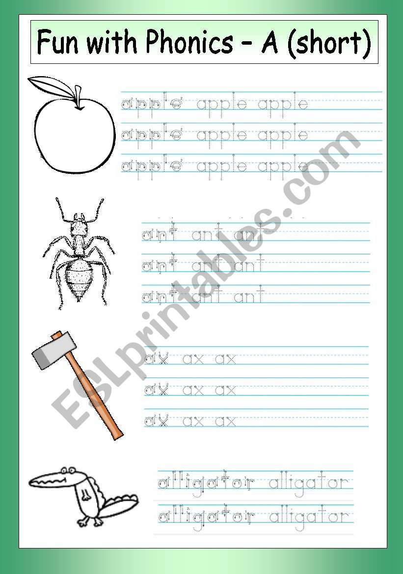 Fun with Phonics (1) - A (short)