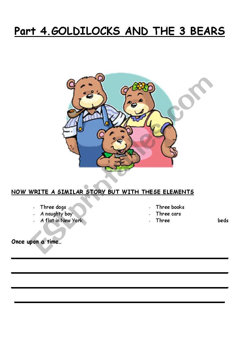 Part 4. GOLDILOCKS worksheet