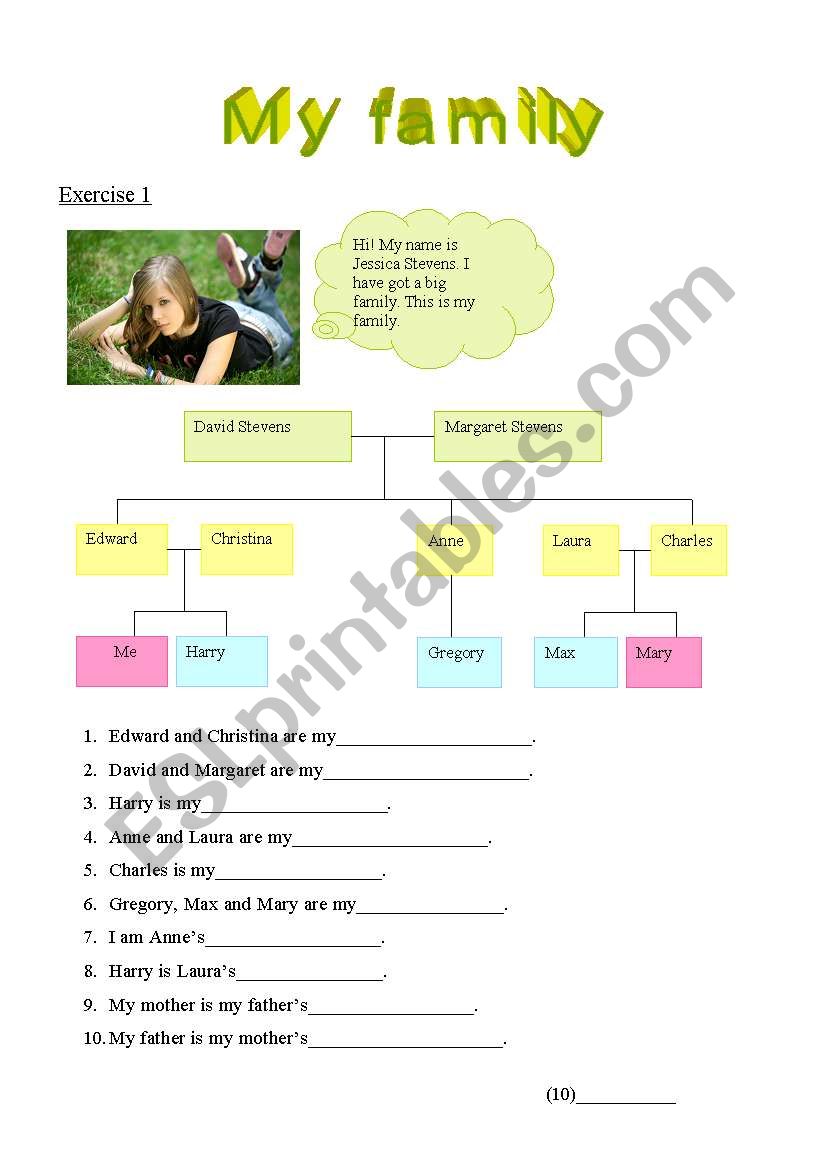 Family worksheet