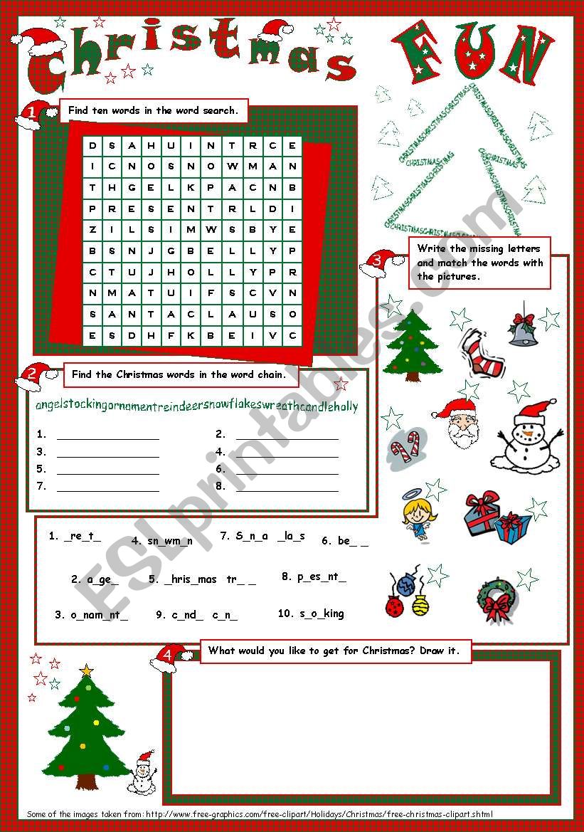 Christmas Fun worksheet