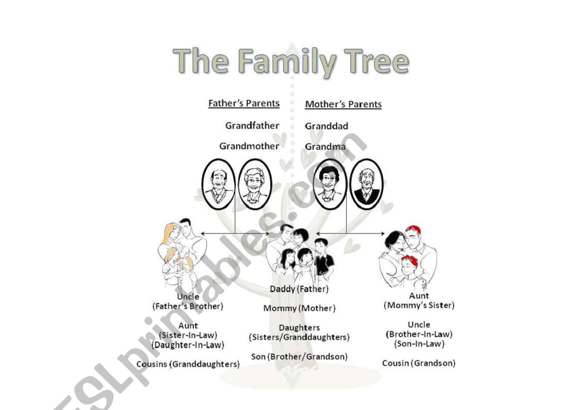 The Family Tree worksheet