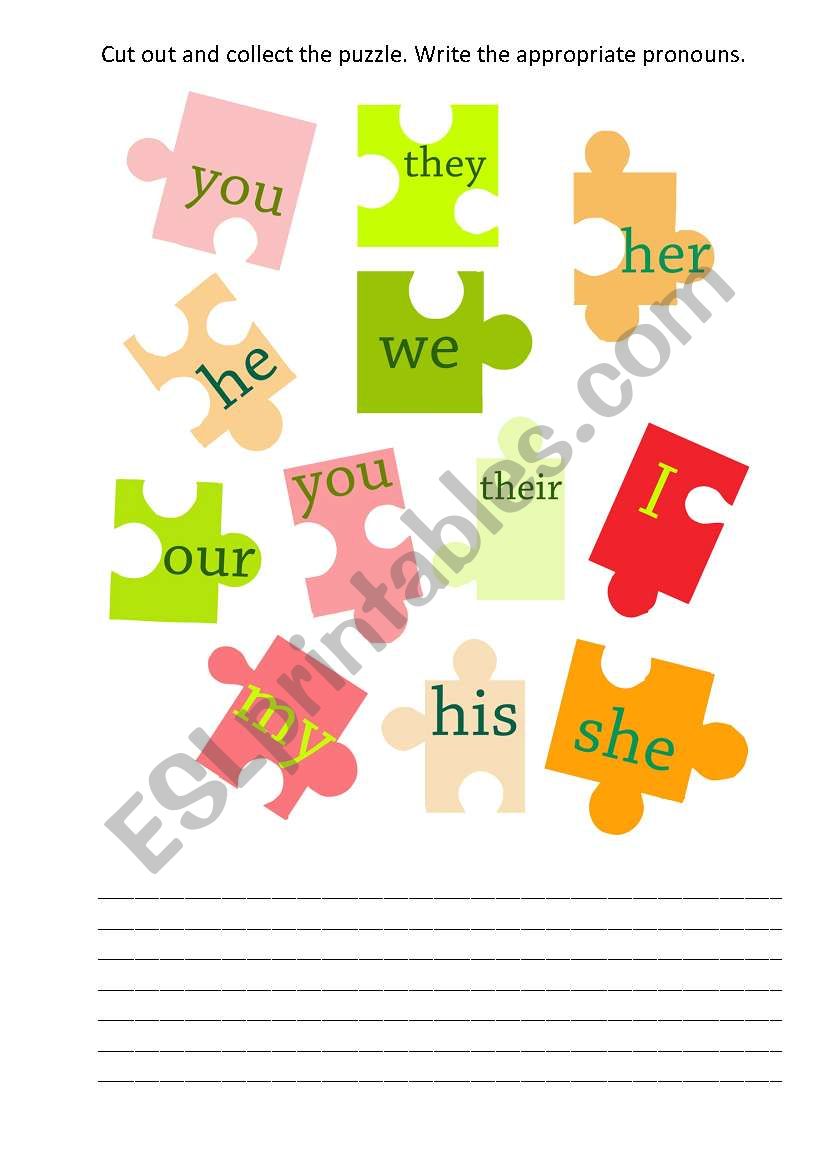 Possessives for kids worksheet