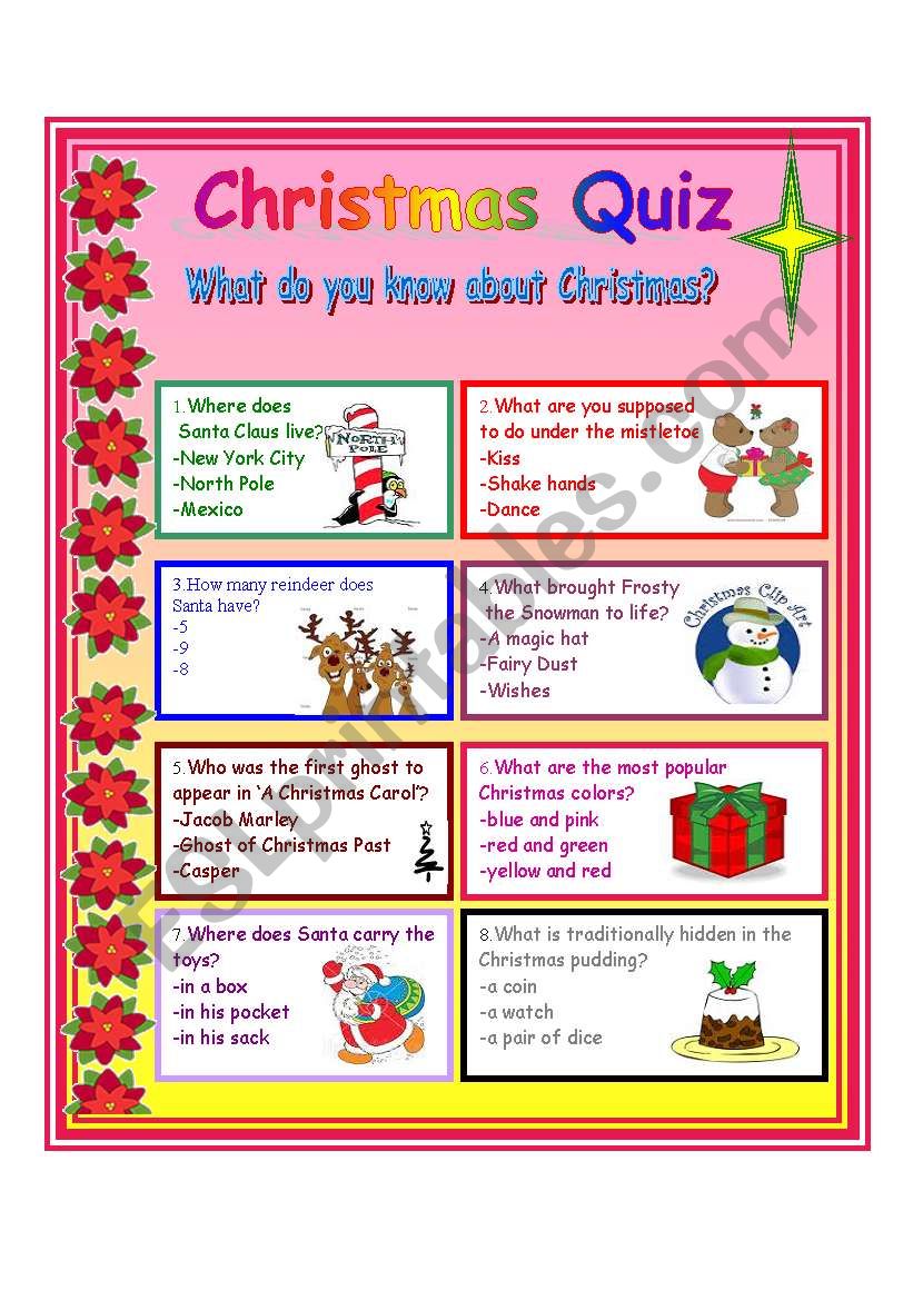 Christmas Quiz worksheet