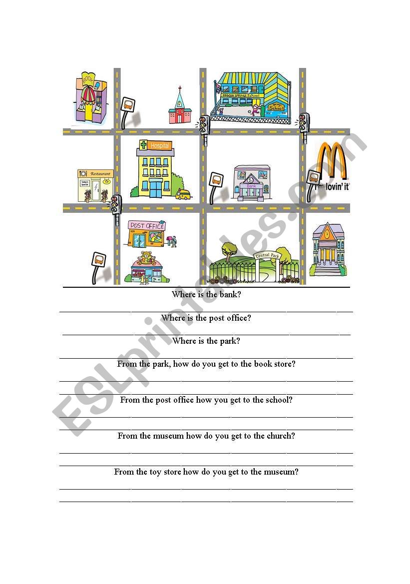 direction worksheet