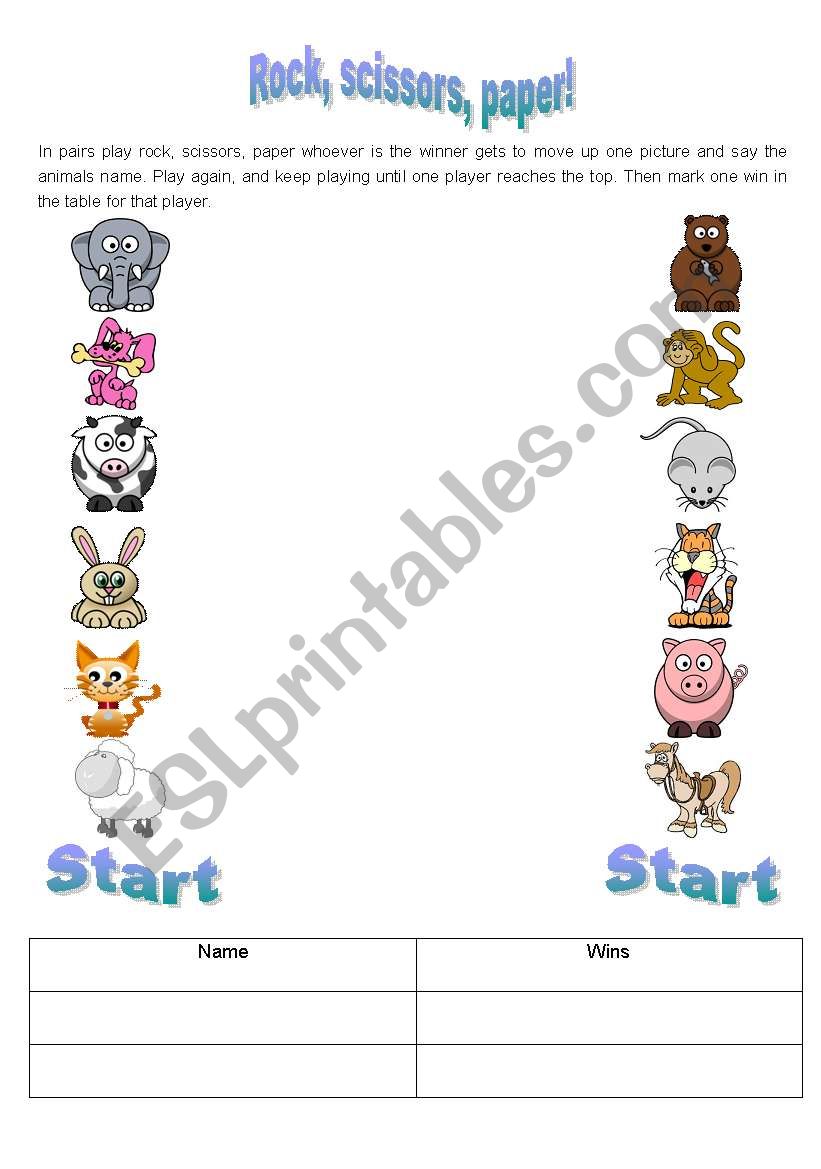 Animal fun 2 worksheet