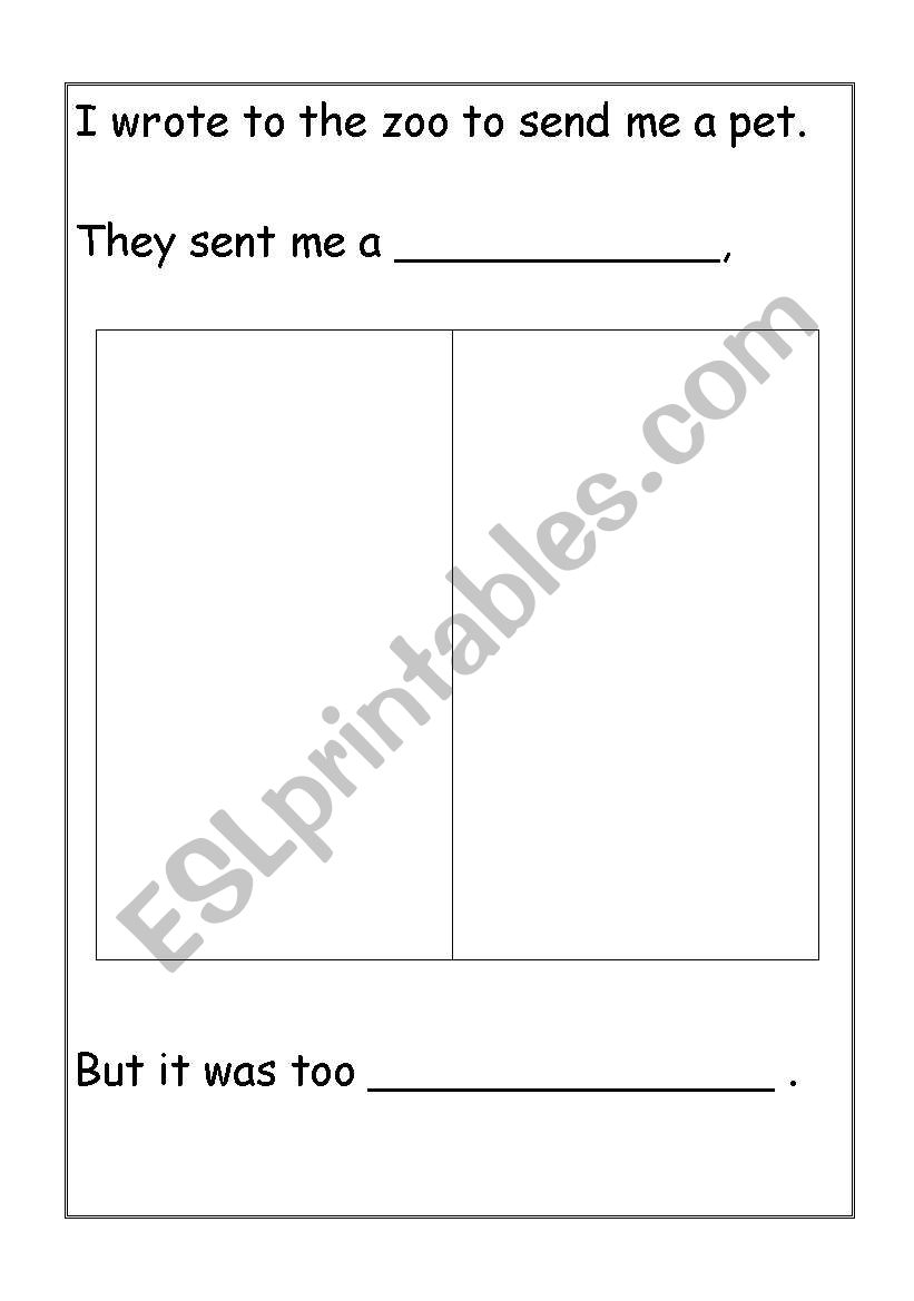 dear zoo letter worksheet