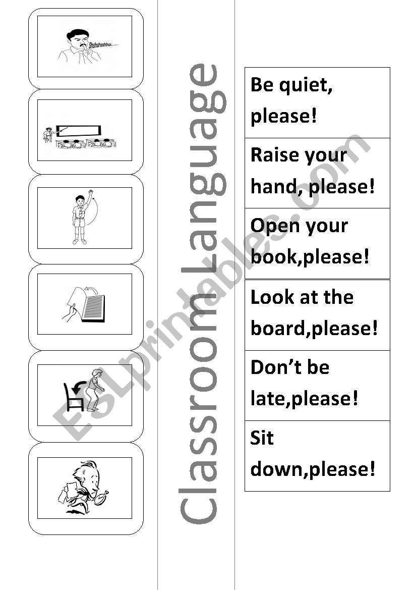 classroom language:imperatives