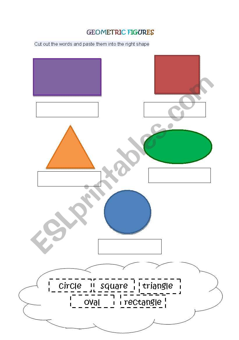 Geometric figures  worksheet