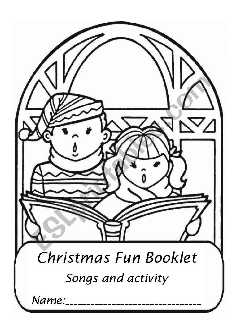 Christmas booklet part 1 worksheet