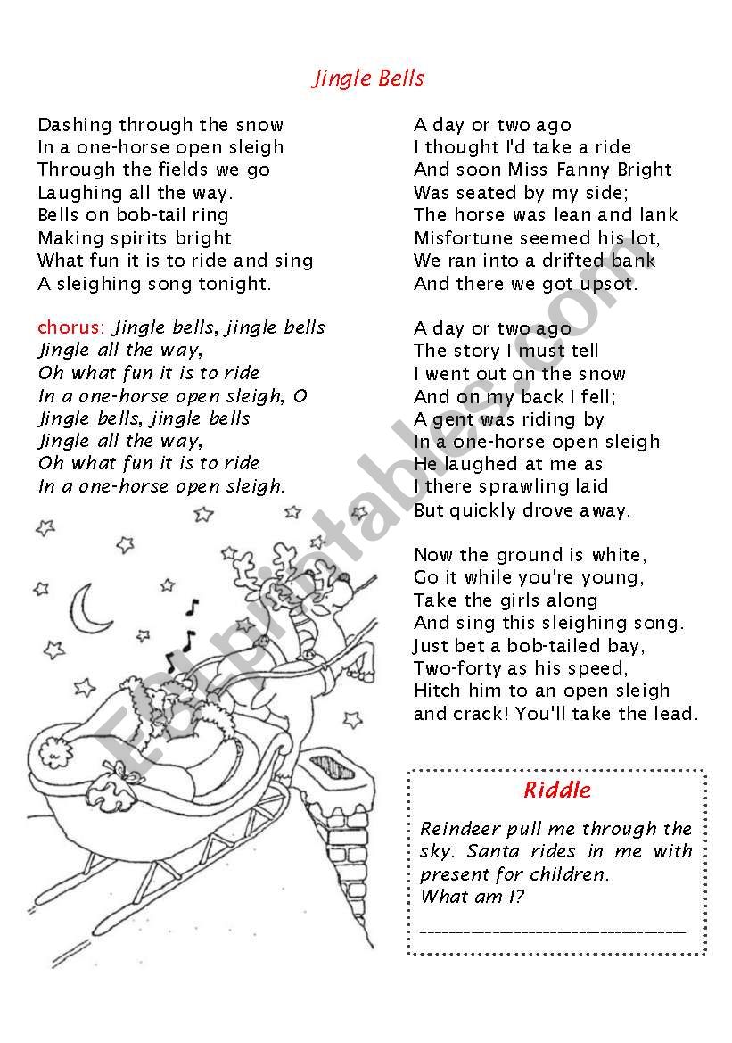 Christmas booklet part 2 worksheet