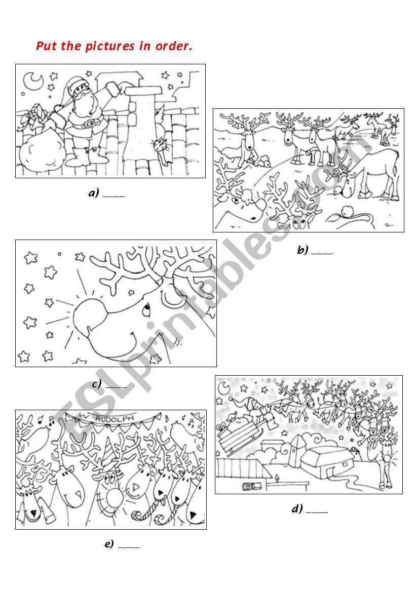 Christmas booklet part 3 worksheet