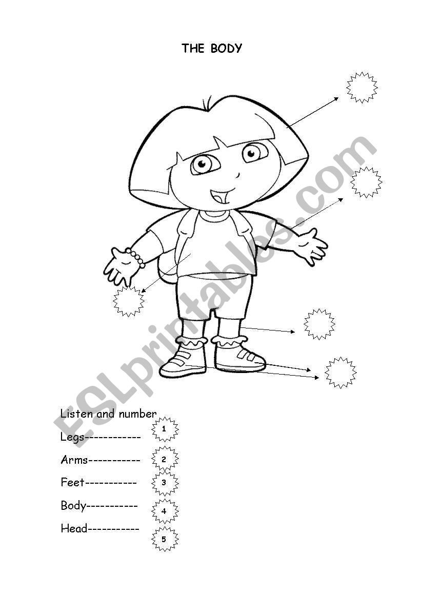 listen and number worksheet