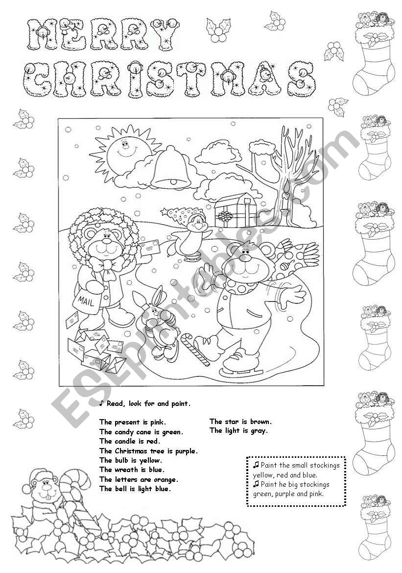 christmas worksheet