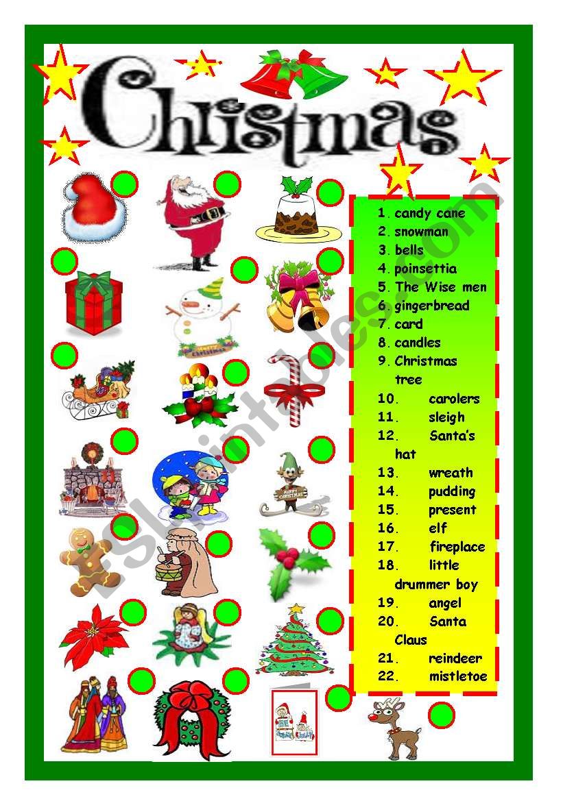 Christmas worksheet