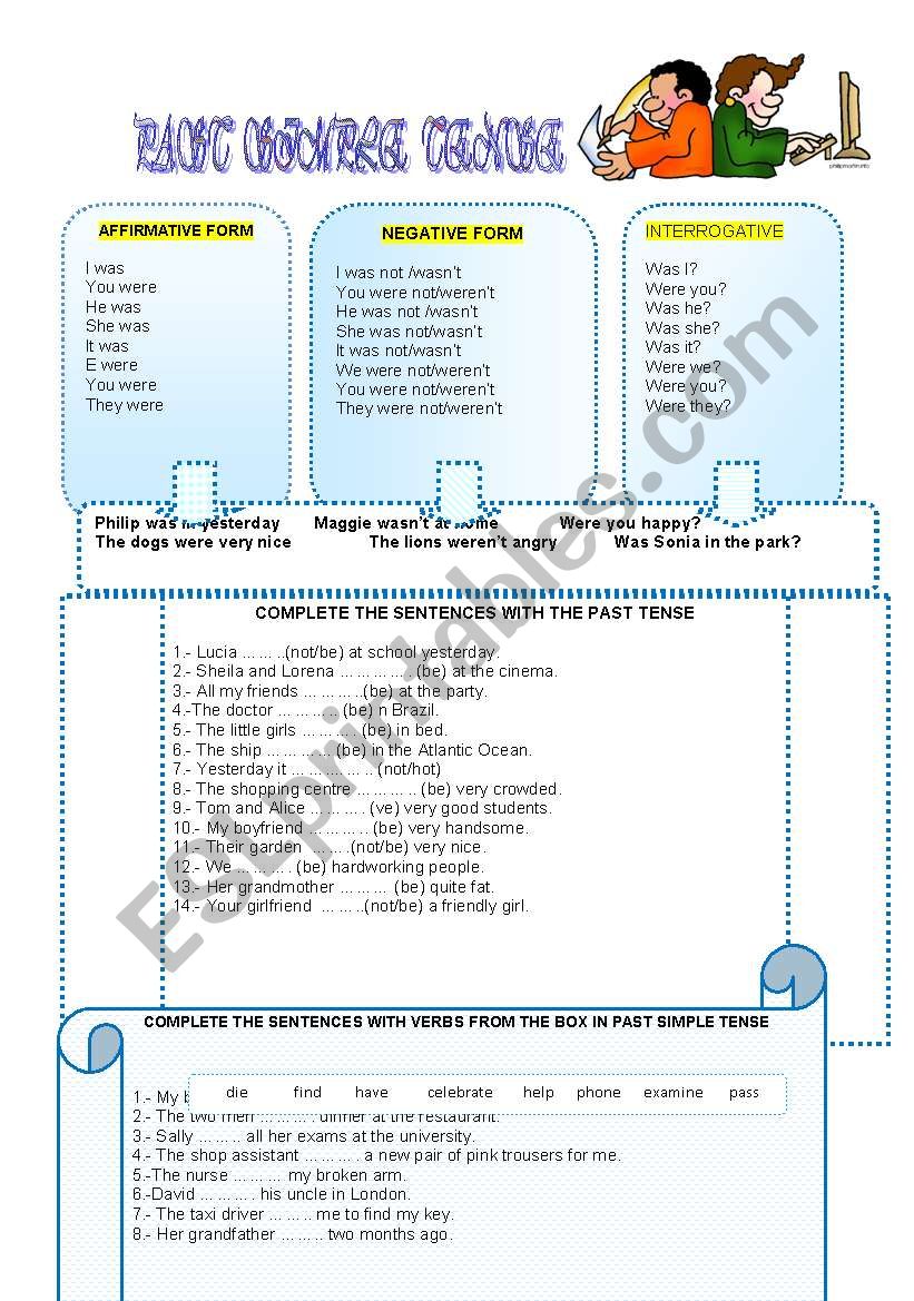 PAST SIMPLE TENSE worksheet