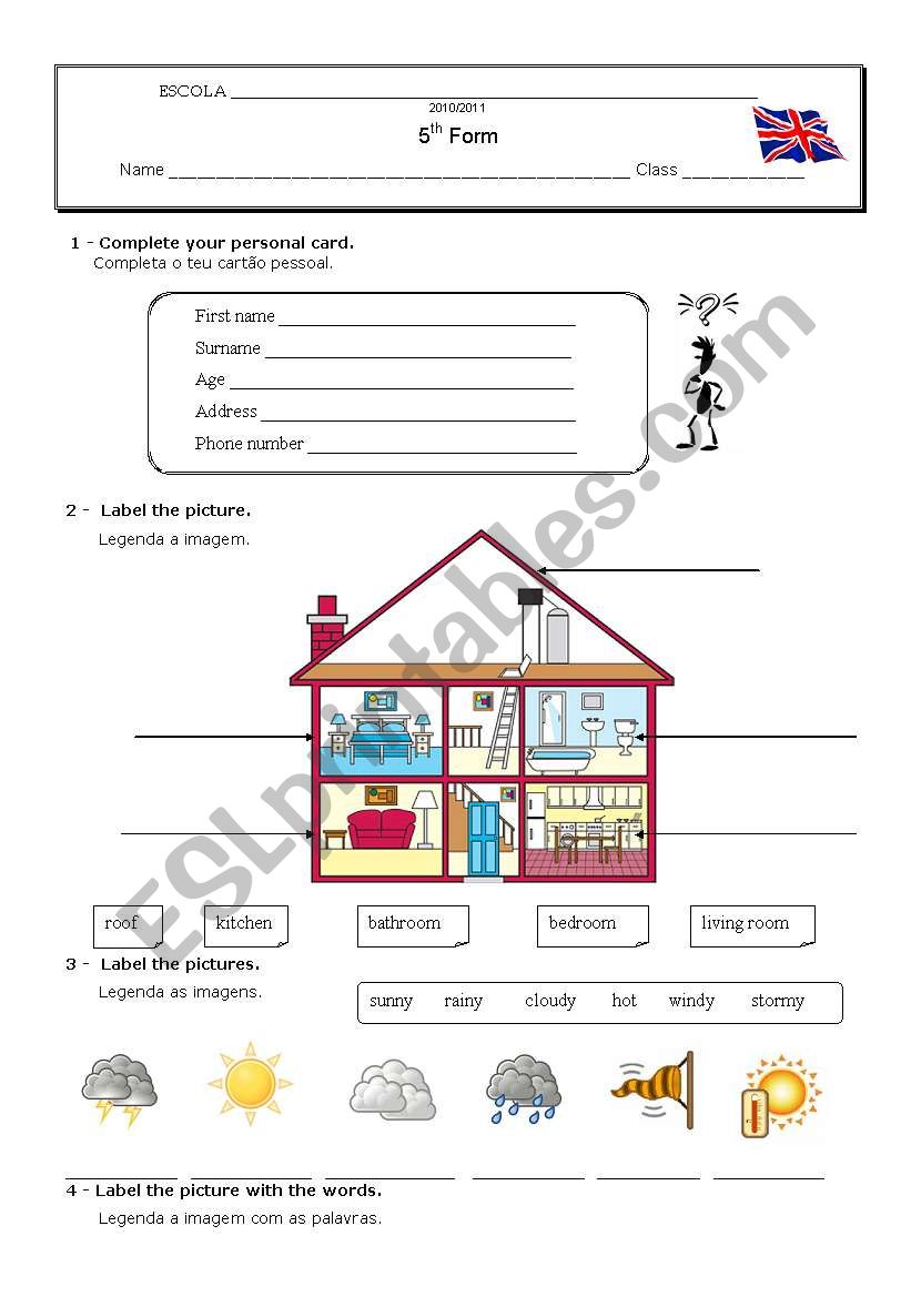 Reviewing vocabulary worksheet