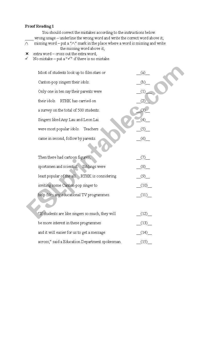 english-worksheets-proofreading