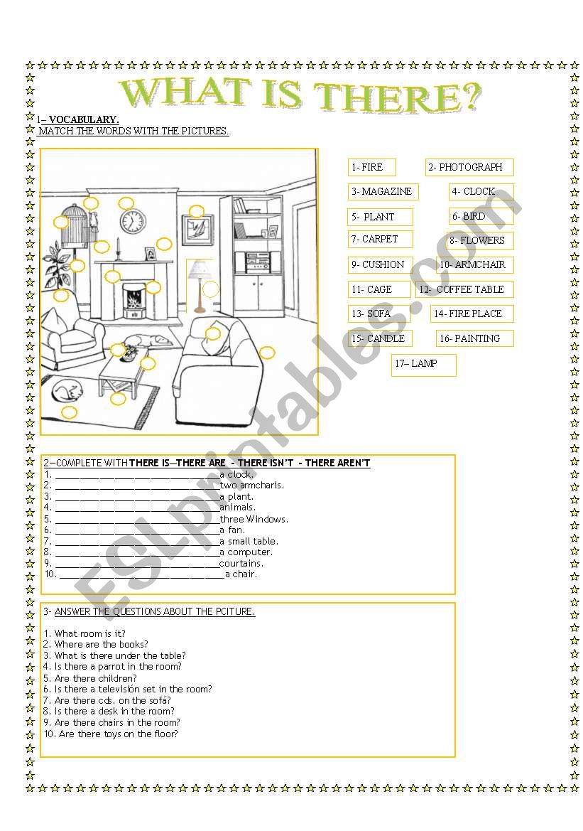 What is there? worksheet