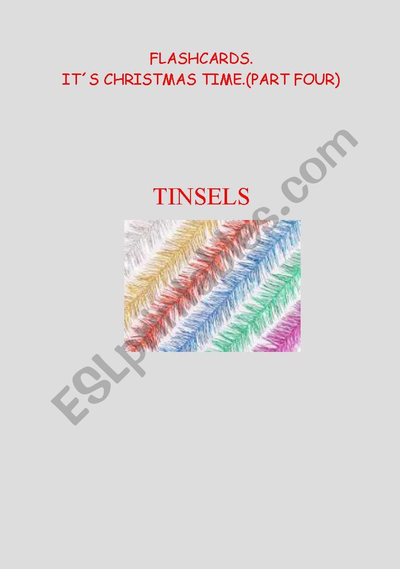 FLASHCARDS. IT´S CHRISTMAS TIME (PART FOUR)