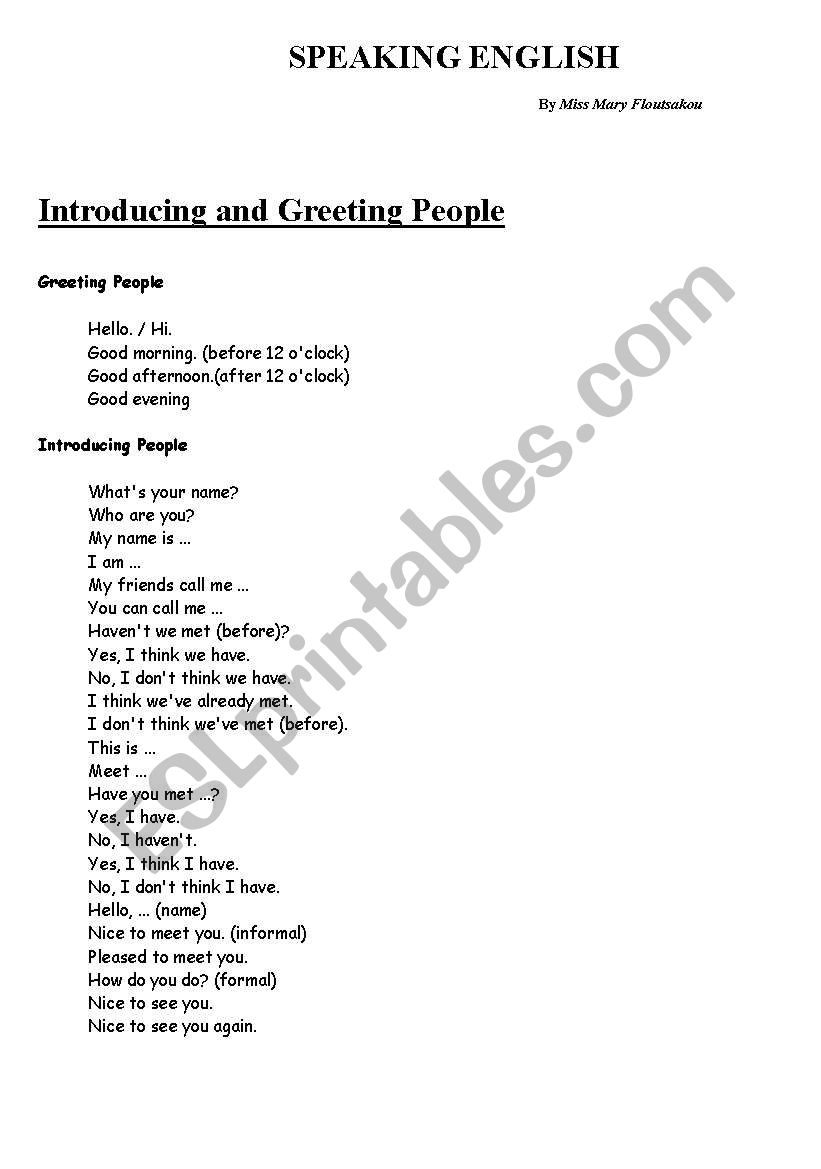 speaking english  ( oral preparation 1 )