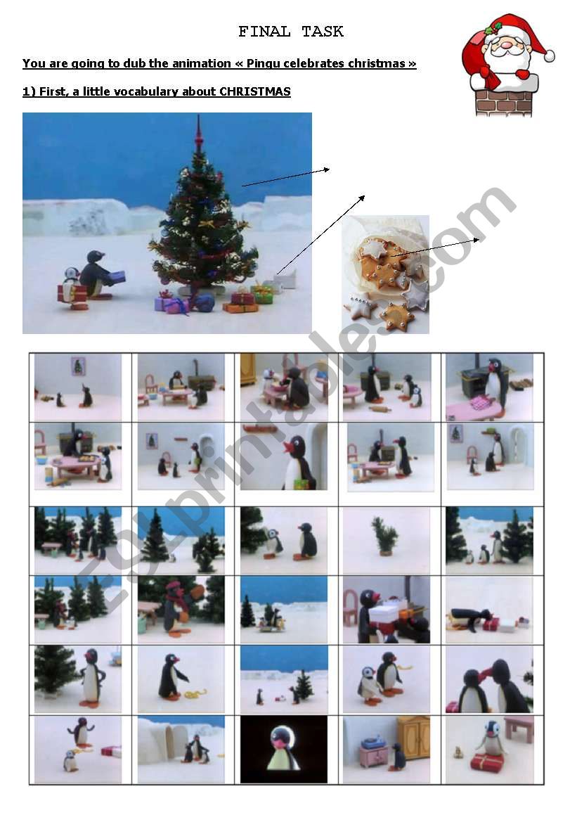 pingus christmas worksheet