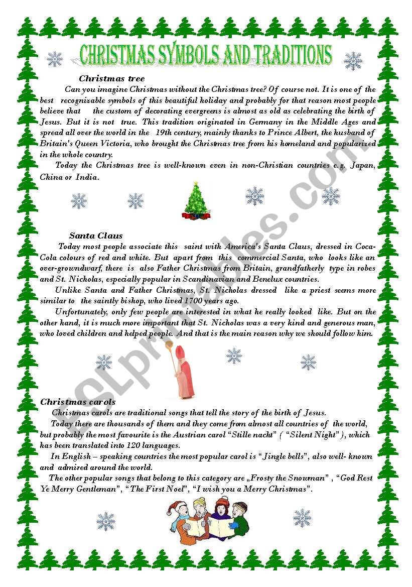 Christmas Symbols and Traditions                                                    