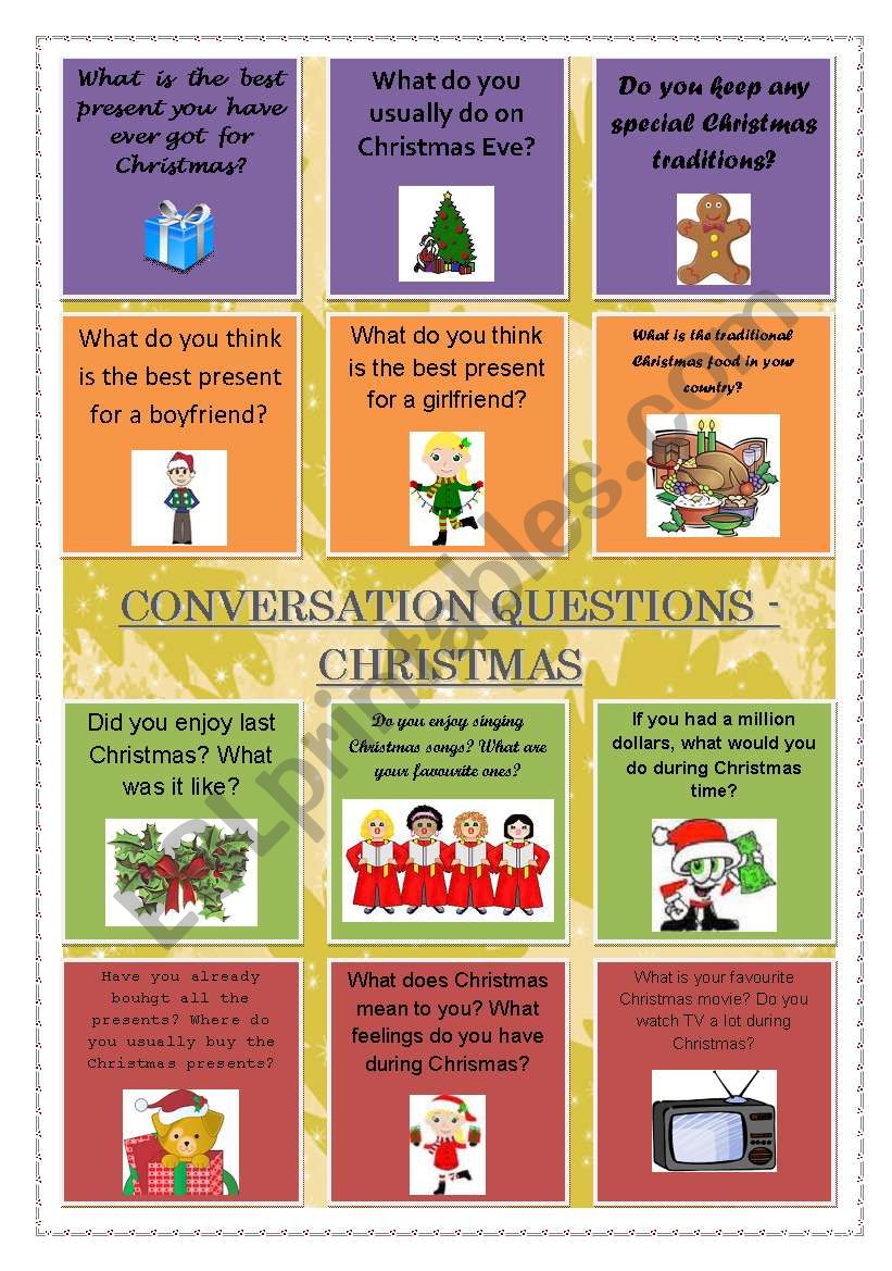 Christmas conversational questions