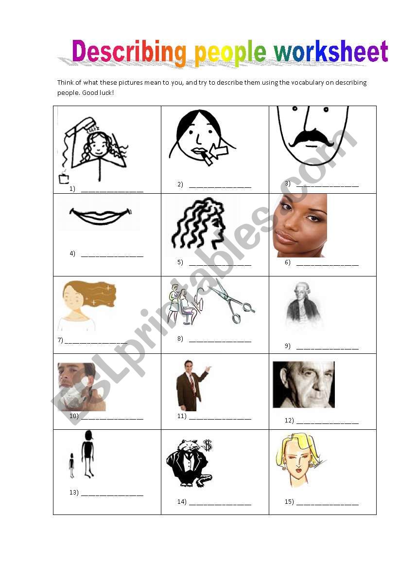 Pictionary fill-it-out with answer sheet! Editable