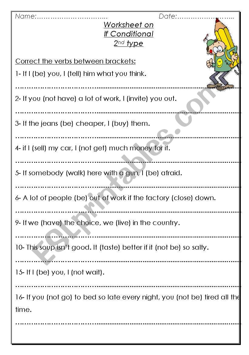 if conditional worksheet