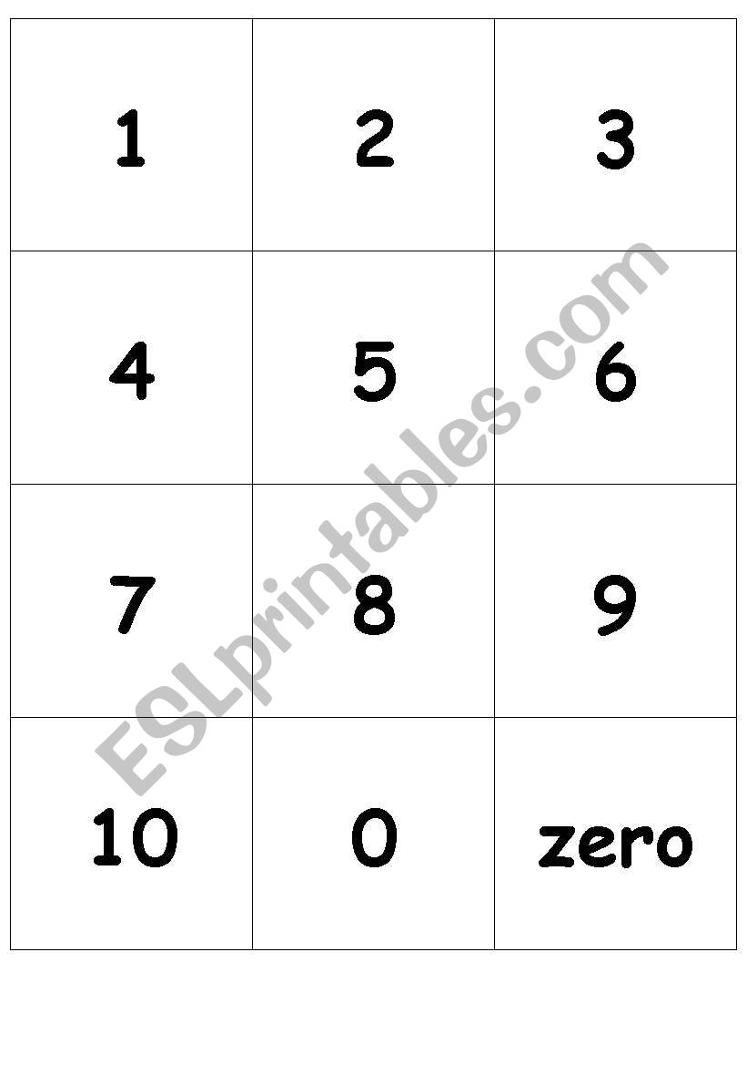 numbers, colours worksheet