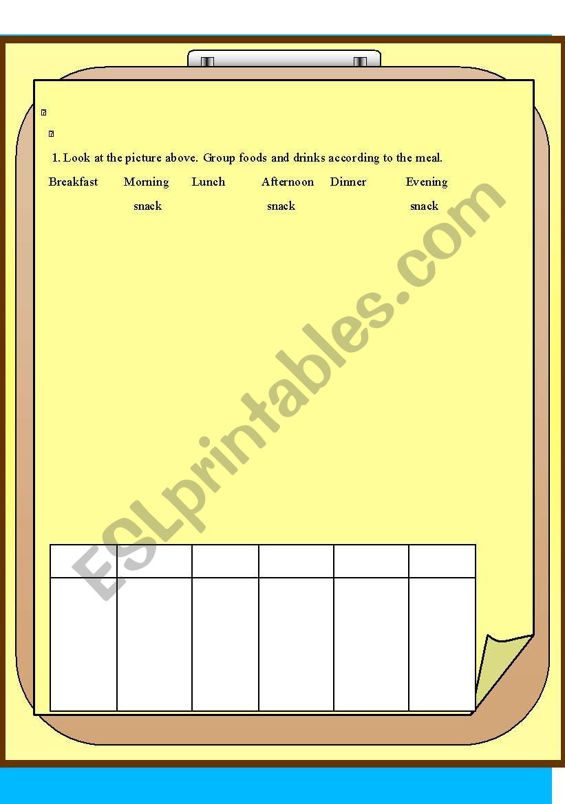 days of the week worksheet