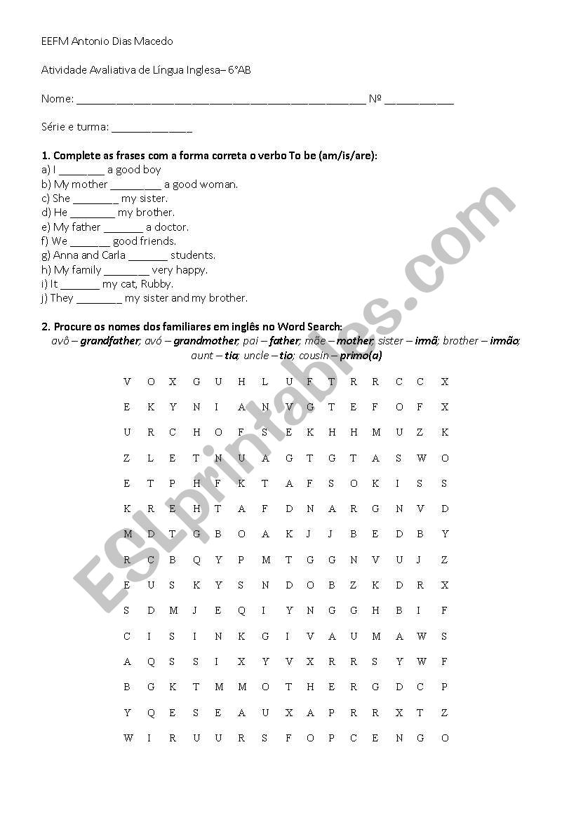 Activities. worksheet