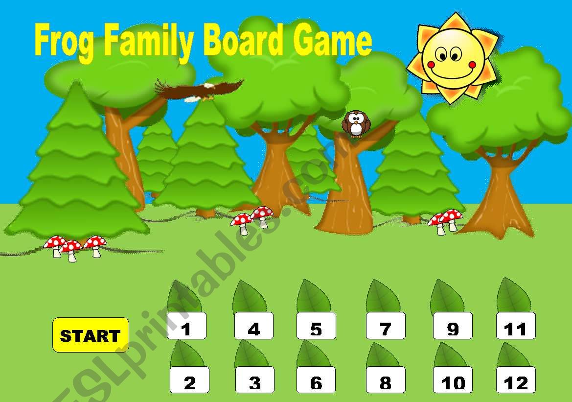 Frog Family - Board Game - Part 1 - Download the tokens on part 2