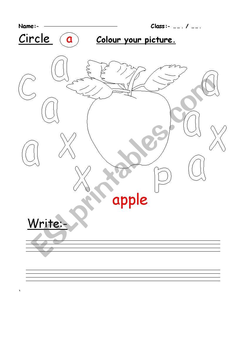 The Alphabet worksheet